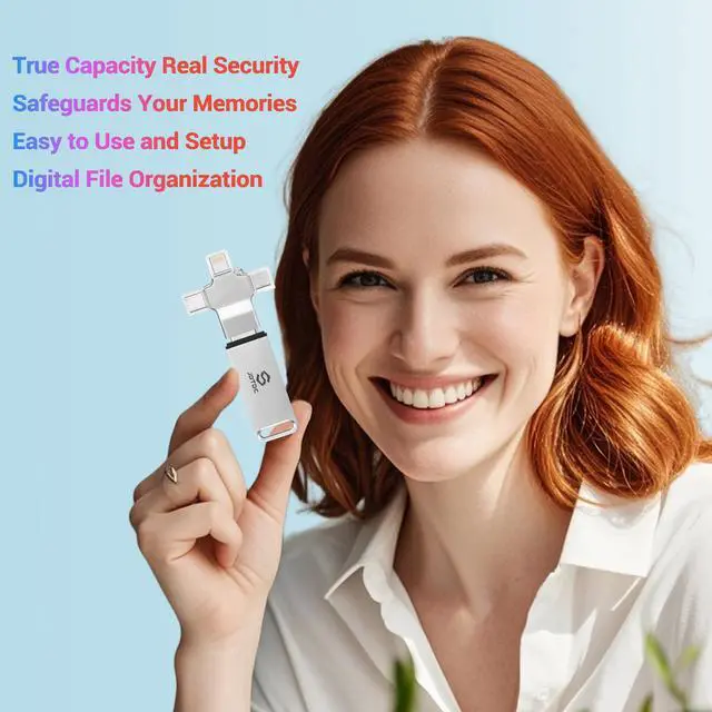 Alt view image 3 of 5 - Photo-Stick-Flash-Drive 256GB Auto Photo-Backup-Storage for All Device Secure Photo & Video Backup Memory-Stick-iPhone-Thumb-Drive Picture-Transfer-Device for iPhone-External-Storage Easy-Photo-Saver