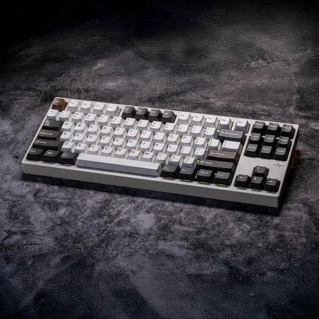 Alt view image 3 of 5 - KEEBMONKEY WOBKEY Crush 80 Reboot CNC Aluminum 5-Second Quick-Release Triple-Mode Connectivity Mechanical Keyboard with Superior Acoustics (Pro White)