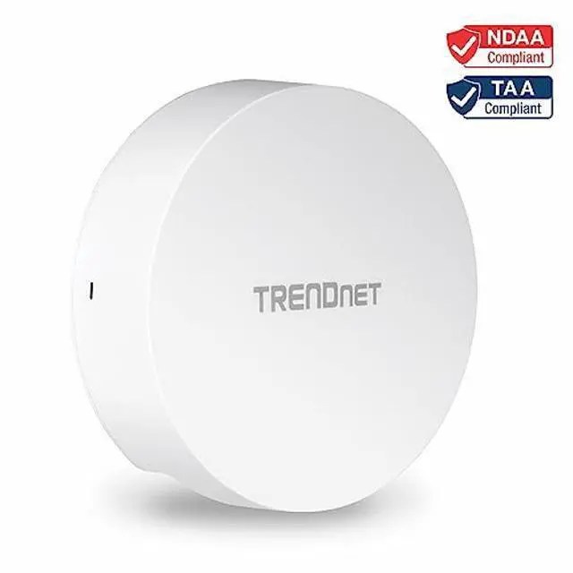 Alt view image 4 of 5 - TRENDnet AC1300 Dual Band PoE Indoor Wireless Access Point, 867Mbps WiFi AC + 400Mbps WiFi N Bands, MU-MIMO, Repeater Mode, Traffic Management, Easy Installation, White, TEW-823DAP