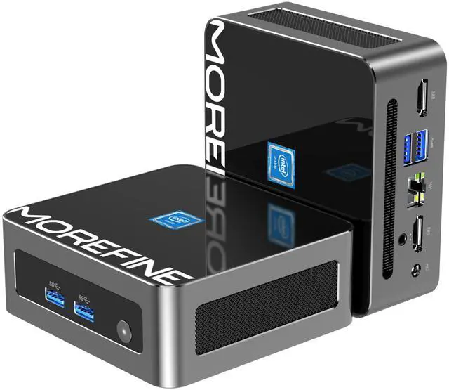 Main image of MOREFINE N100 Mini PC, 12th Gen Alder Lake N100 (Up to 3.4GHz), Mini Computes with 16GB DDR4 RAM & 512GB M.2 NVMe SSD, Small PC Support 4K Dual Display/WiFi 6/BT 5.2/USB3.2/2500Mbps LAN/WOL Home