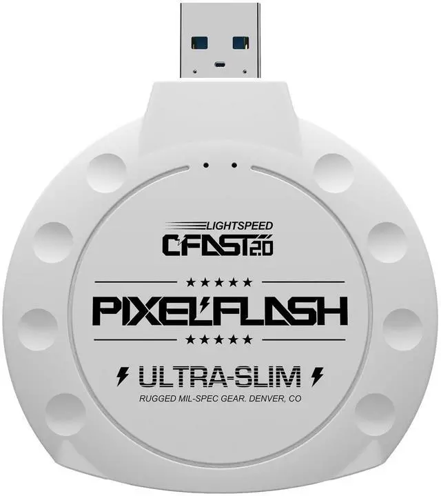 Main image of PixelFlash CFast 2.0 Card Reader (White) - Memory Card Adapter with USB 3.0, 500Mb/s File Transfer, Ultra-Slim & Anti-Slip Rubber Shell, Compatible with Most Brands & OS