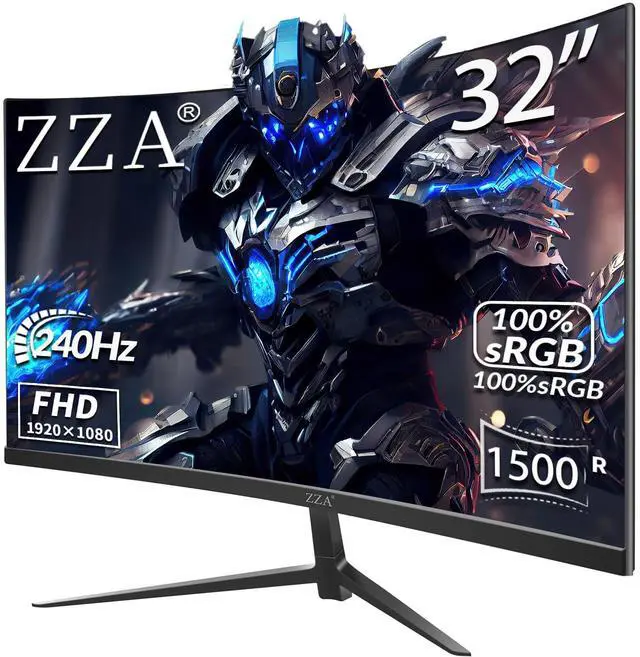 Main image of 32" Curved FHD 1080p Computer Gaming Monitor Up to 240Hz,1500R 1ms 99% sRGB AMD FreeSync Premium,HDMI 2.0| Dp1.4,Machine Black
