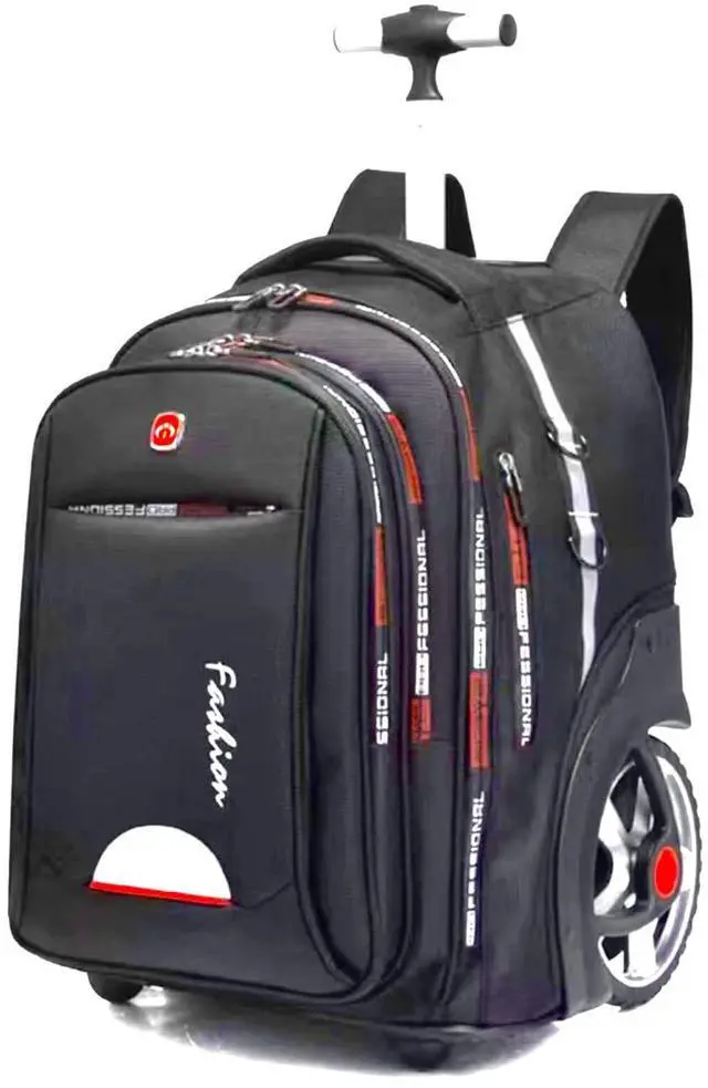 Main image of YWAOTRGY Quality Travel Rolling Backpack for Adults, 22 Inch Laptop Backpack with Wheels, Large Waterproof Roller Backpack, Wheeled Backpack for Business(Black)