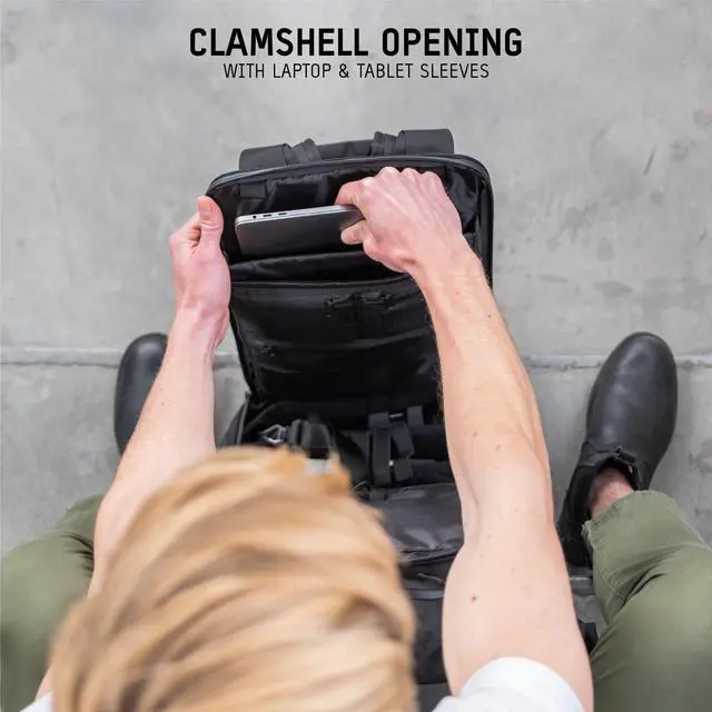 Alt view image 5 of 5 - WANDRD PRVKE 21L Backpack: Weather-Resistant Travel & Camera Backpack with Laptop Sleeve, Quick Side Access, Clamshell Opening  Ideal Photography & Travel Bag (Wastach Green)