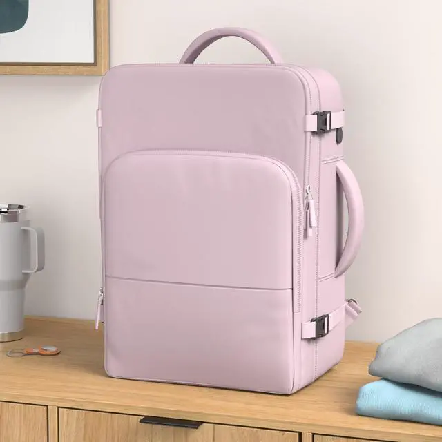 Alt view image 2 of 5 - Sinaliy Travel laptop Backpack for Women, Personal Item Size Flight Approved, 16 Inch Laptop Bag with Multi-Pockets, College Computer Bag, Waterproof Carry On Backpack Casual Daypack Backpack