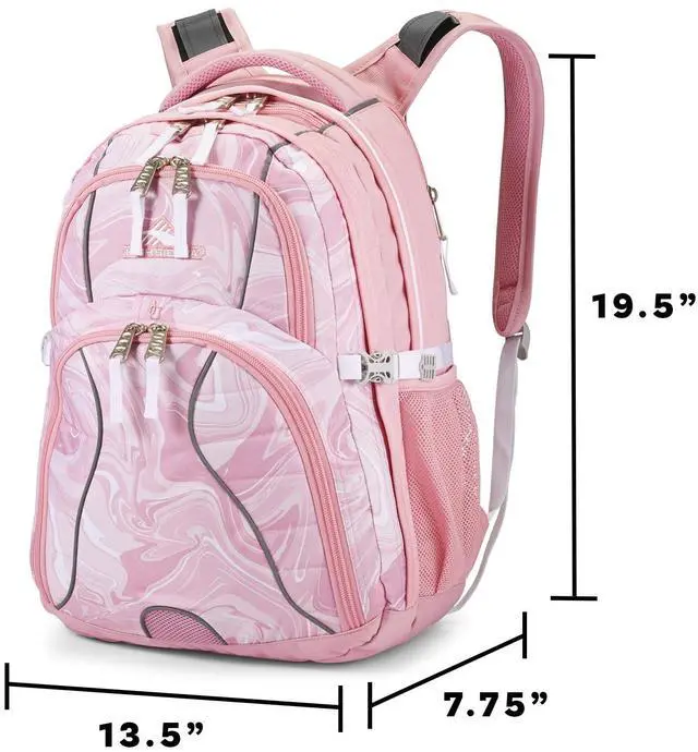 Alt view image 5 of 5 - High Sierra Swerve Laptop Backpack, Crimson/Black, One Size