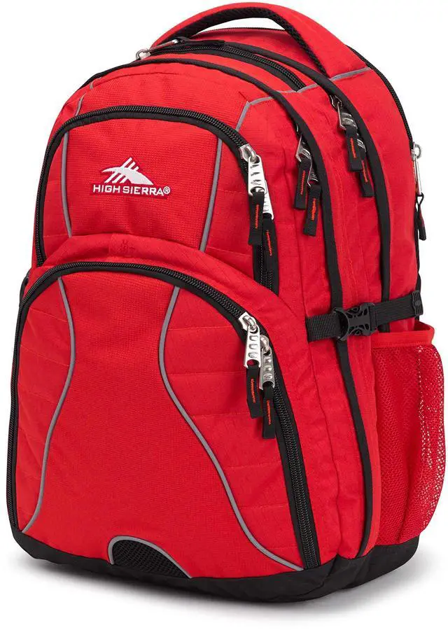 Main image of High Sierra Swerve Laptop Backpack, Crimson/Black, One Size