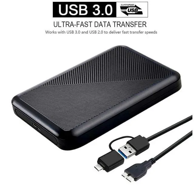Alt view image 4 of 5 - Tianken 500GB Ultra Slim Portable External Hard Drive USB 3.0 HDD Storage for PC, Mac, Laptop, PS4, Xbox one