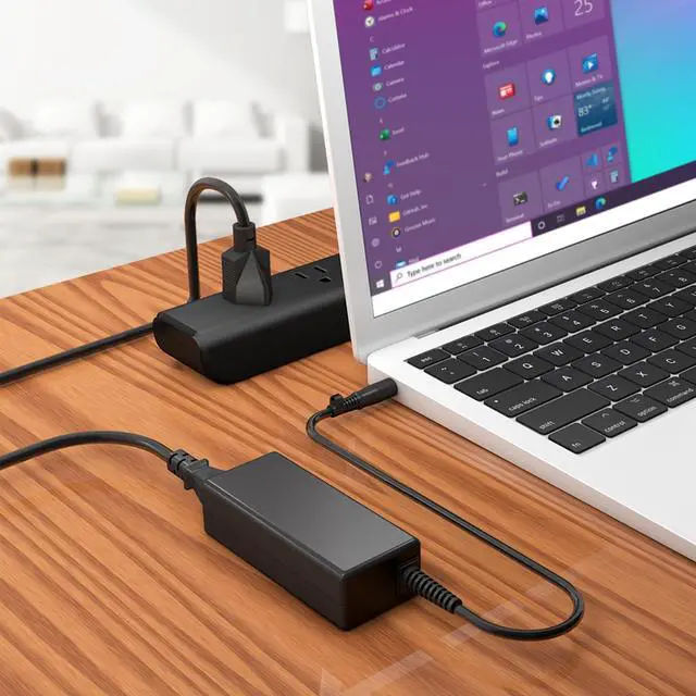 Alt view image 2 of 5 - Pavilion Charger, QYD 65W 18.5V 3.5A AC Adapter Laptop Charger Compatible with HP Pavilion DV4 DV5 DV6 DV7 G6 G7 G60 G70 Compaq Presario CQ57 CQ60 CQ71 CQ72 Elitebook 840 G1 G2 Power Supply Cord