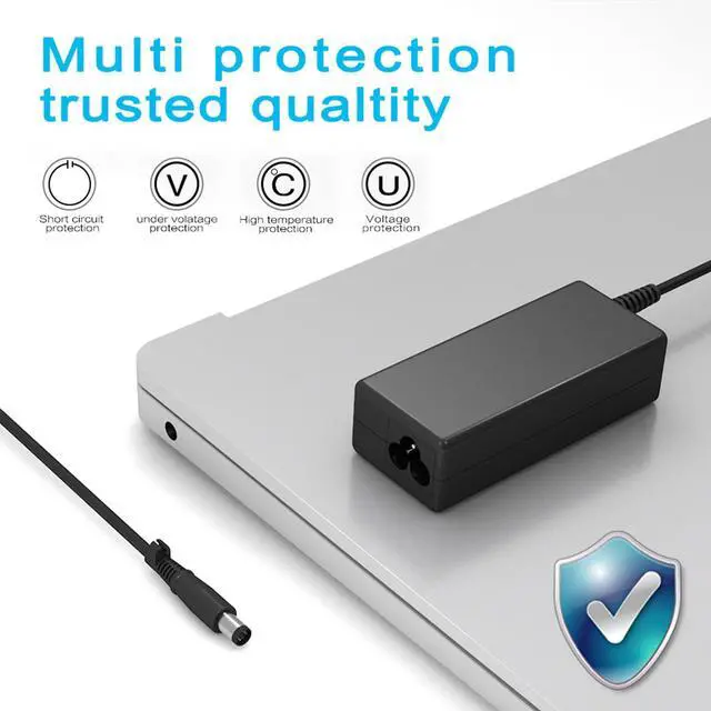 Alt view image 3 of 5 - Pavilion Charger, QYD 65W 18.5V 3.5A AC Adapter Laptop Charger Compatible with HP Pavilion DV4 DV5 DV6 DV7 G6 G7 G60 G70 Compaq Presario CQ57 CQ60 CQ71 CQ72 Elitebook 840 G1 G2 Power Supply Cord