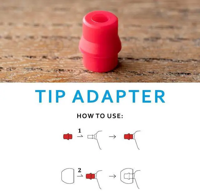 Alt view image 5 of 5 - Final Audio Black+Black/Red Silicone Type E Eartips kit with Case and Nozzle Adaptor Compatible with 1More, AKG, Audio-Technica, Beats by Dre, Campfire Audio, Empire Ears, Shure, Sony, Westone (X-Sm)