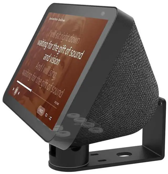 Main image of Wall Mount Stand for Echo Show 8, Aluminum Swivel Stand, Stand for Amazon Echo Show 8 & Echo Show 5, Horizontal 360 Rotation Longitudinal Angle Change Base Black MY013-01