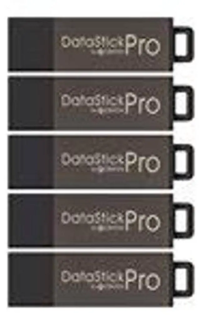 Main image of Centon Electronics DataStick Pro USB 2.0 Flash Drive, 32 GB, USB Flash Drives, 5 Bulk Pack, Grey