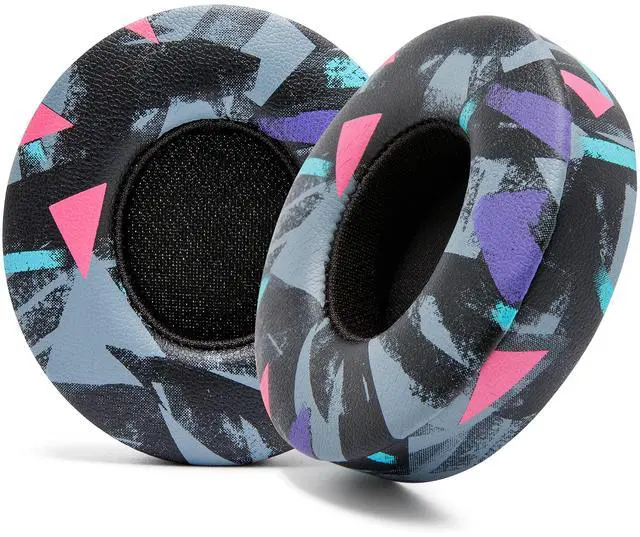 Main image of WC Extra Thick Replacement Earpads for Beats Solo 2 & 3 by Wicked Cushions - Ear Pads for Beats Solo 2 & 3 Wireless ON-Ear Headphones - Soft Leather, Luxury Memory Foam, Strong Adhesive | 90's Black