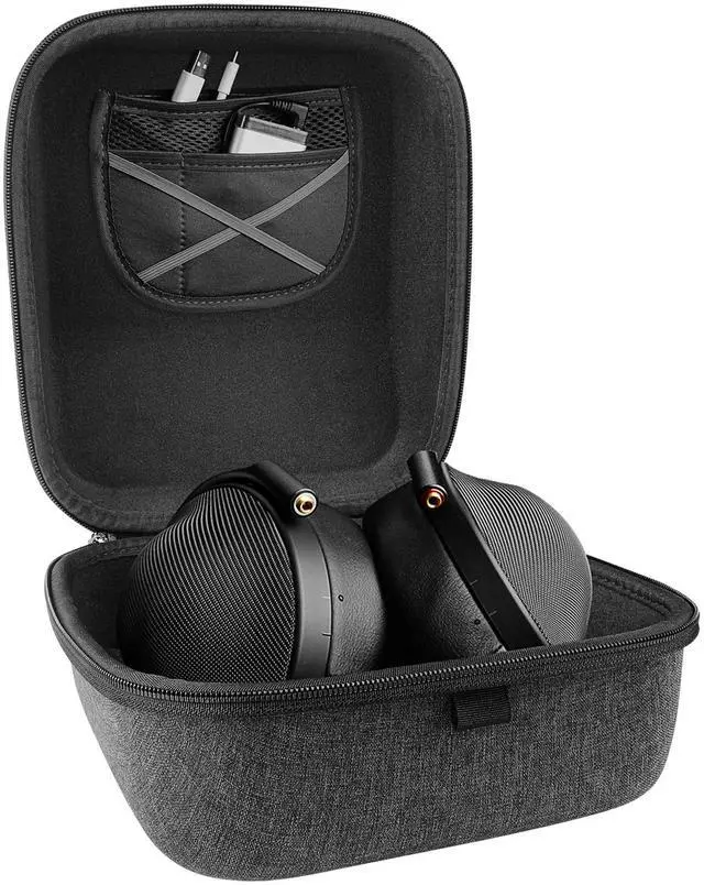 Alt view image 3 of 5 - Geekria Shield Case for Large-Sized Over-Ear Headphones, Replacement Protective Hard Shell Travel Carrying Bag with Cable Storage, Compatible with Sony MDR-Z7M2, ATH-R30x, ATH-R50x Headsets