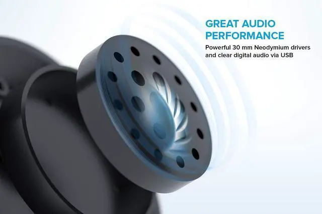 Alt view image 5 of 5 - Creative HS-720 V2 USB Digital Audio On-Ear Headset with Noise-Cancelling Condenser Boom Mic, Inline Mic Mute/Calls/Volume Control and Mic-Monitoring Feature, Simple Plug-and-Play for Video Calls