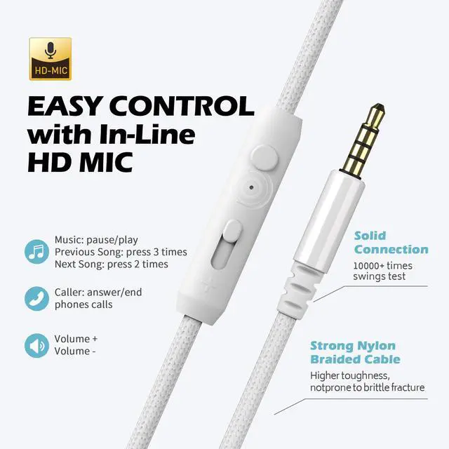 Alt view image 5 of 5 - AILIHEN C8 Headphones Wired, On-Ear Headphones with Microphone and Volume Control, Corded 3.5mm Headset for Boys Girl School Smartphones Chromebook Laptop Computer Tablets Airplane Travel (Lime Green)