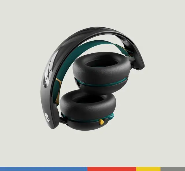 Alt view image 3 of 5 - Skullcandy Grom Wireless Headphones, Volume-Limiting Audio, Comfortable Over-Ear Fit, Designed for Kids 6+, Up to 45 Hours Battery, Backup 3.5mm AUX Cable Included with Built-in Microphone - Black