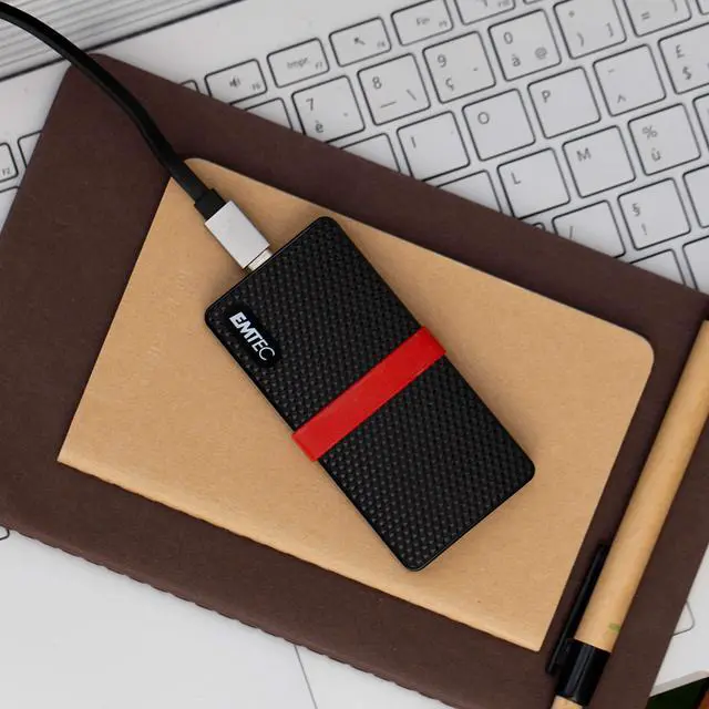 Alt view image 5 of 5 - Emtec X200 Power Plus 256GB mSATA Portable Solid State Drive (SSD) - ECSSD256GX200