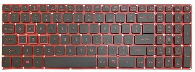 Main image of GinTai Laptop US Keyboard Red Lettering with Backlit Replacement for Acer Nitro 5 AN515-31 AN515-41 AN515-42 AN515-51 AN515-52 AN515-53 AN515-53-55G9 LG5P_A52BRL NKI151306B G5P_A53BRL NKI151306FT