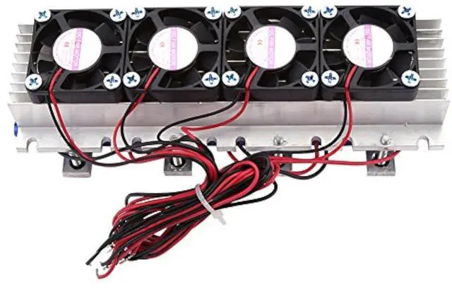 Main image of Peltier Module Refrigerator Cooling System DIY Thermoelectric Cooler Refrigeration Heat Sink Air Cooling Device 4-Chip TEC1-12706 12V Peltier Cooler Semiconductor Water Chiller TEC
