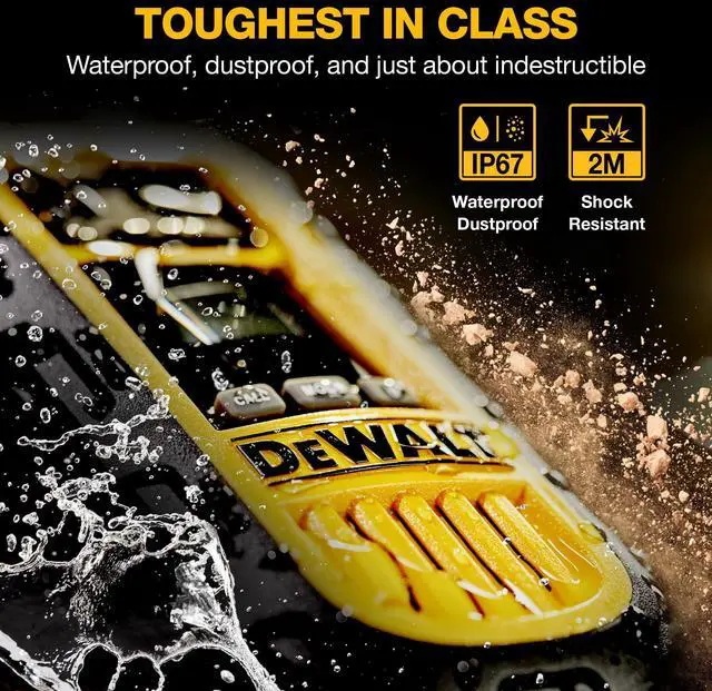 Alt view image 3 of 5 - DEWALT DXFRS800 2 Watt Heavy Duty Walkie Talkies - Waterproof, Shock Resistant, Long Range & Rechargeable Two-Way Radio with VOX (2 Pack)