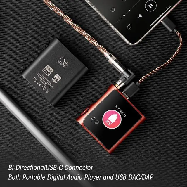 Alt view image 4 of 5 - SHANLING M0 Pro MP3 Player with BluetoothHi-Res Portable Music PlayerDigital Audio Player 1.54 HD Touch Screen up to 10 Hour Battery Bluetooth and USB Type-C dongle 3.5mm Jacks