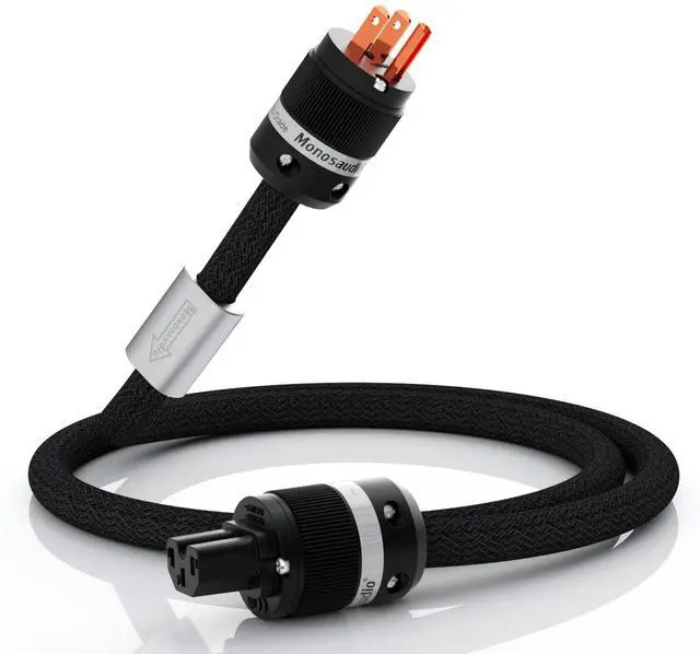 Main image of Monosaudio Audio Power Cable,13AWG 3 Prong HiFi Power Cable, Pure Copper Audiophile Power Cord, Hi-End Braided Sleeve Amplifier Power Cord,Speaker Power Wire with US Plug and IEC Connector 5.9FT/1.8M