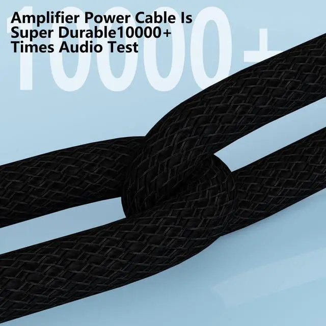 Alt view image 5 of 5 - Monosaudio Audio Power Cable,13AWG 3 Prong HiFi Power Cable, Pure Copper Audiophile Power Cord, Hi-End Braided Sleeve Amplifier Power Cord,Speaker Power Wire with US Plug and IEC Connector 5.9FT/1.8M