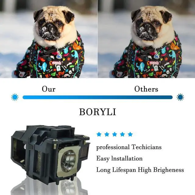 Alt view image 5 of 5 - BORYLI ELP78 Projector Bulb with Housing for Projectors CB-X30 CB-X27 CB-X29 CB-X36 CB-X04 CB-W32 CB-U04 CB-S04 CB-W04 CB-U32 CB-X31 CB-S04E CB-X31E CB-S31