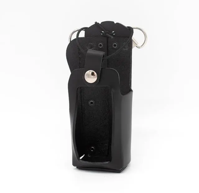 Main image of Boston Leather Radio Holder with D Rings for - 5480RC-1