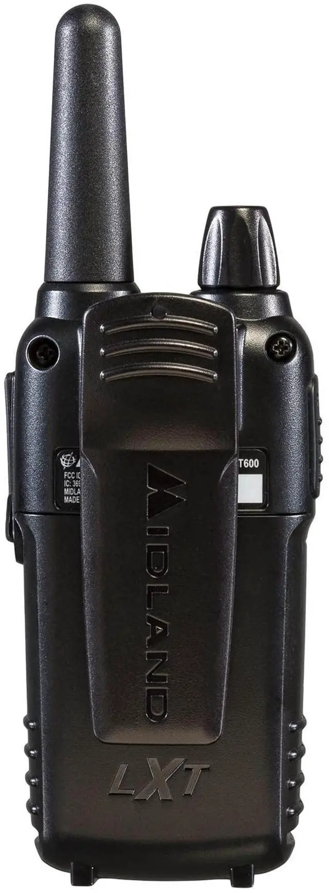 Alt view image 4 of 5 - Midland LXT600BBX4 FRS Business Walkie Talkies - Long Range 36-Channel Two-Way Radios with Headsets and Charging Base, NOAA Weather Alerts (8-Pack, Black)