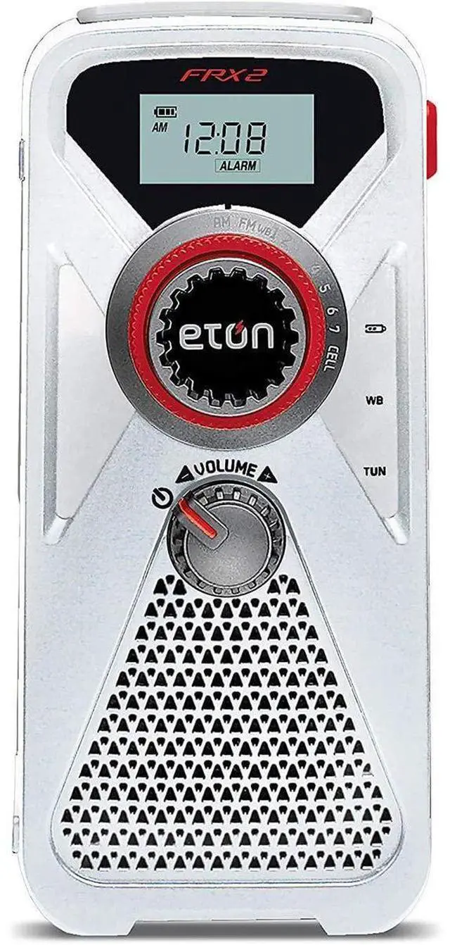 Alt view image 5 of 5 - Eton American Red Cross FRX2 Hand Turbine AM/FM/NOAA Weather Radio with USB Smartphone Charger and LED Flashlight