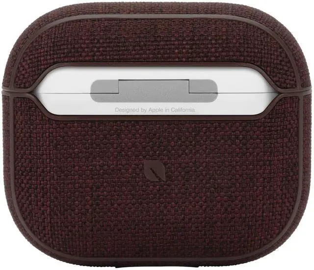 Alt view image 2 of 5 - Incase Airpods Case in Woolenex - Airpod 3rd Generation Case - Durable, Lightweight and Protective Cover with Premium Fabric, Scratch-Resistant Design, and Precision Fit for Everyday Use - Deep Red