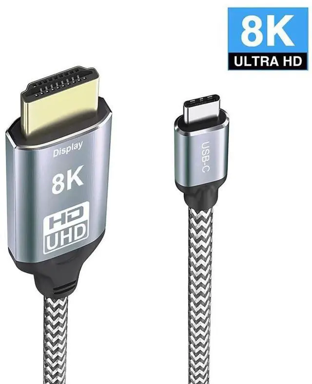 Alt view image 3 of 5 - xiwai USB4 USB-C Type-C Source to HDMI 2.0 Display 8K UHD 4K DP to HDMI Male Monitor Cable Connector 1.8m 6ft
