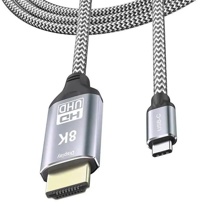 Alt view image 2 of 5 - xiwai USB4 USB-C Type-C Source to HDMI 2.0 Display 8K UHD 4K DP to HDMI Male Monitor Cable Connector 1.8m 6ft