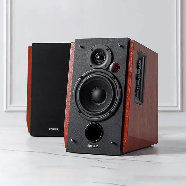 Alt view image 5 of 5 - Edifier R1700BTs Active Bluetooth Bookshelf Speakers - 2.0 Wireless Near Field Studio Monitor Speaker - 66w RMS with Subwoofer Line Out