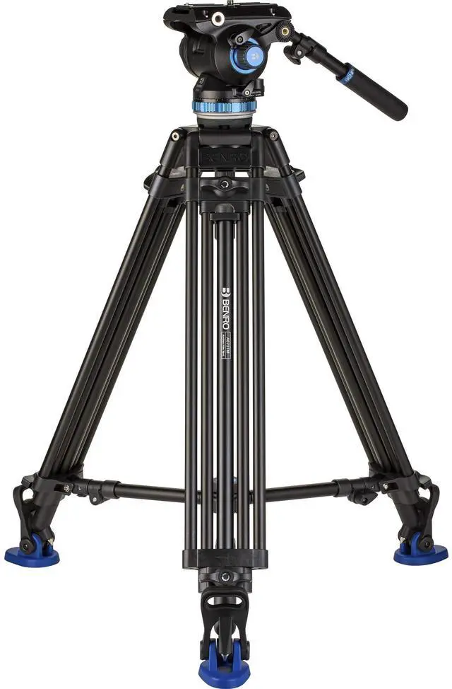 Main image of Benro A673TM Dual Stage Aluminium Video Tripod S8PRO Head - 75mm Bowl, 3-Leg Sections, Twist Lever-Lock
