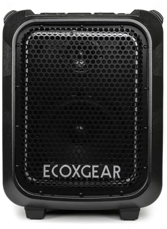 Alt view image 2 of 5 - ECOXGEAR: EcoBoulder Ultra  121dB Loud Rugged Bluetooth 5.1 Speaker, IP67 Waterproof, Drop and dustproof with Party Lights, 50+ Hours runtime, it Even Floats  Black