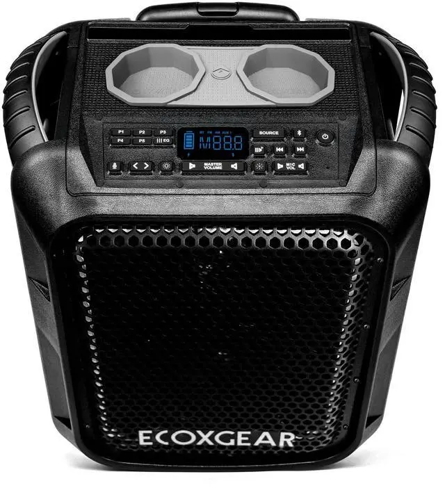 Alt view image 5 of 5 - ECOXGEAR: EcoBoulder Ultra  121dB Loud Rugged Bluetooth 5.1 Speaker, IP67 Waterproof, Drop and dustproof with Party Lights, 50+ Hours runtime, it Even Floats  Black