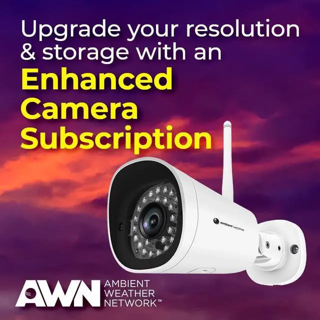 Alt view image 3 of 5 - Ambient Weather Network Outdoor Wi-Fi Weather Camera