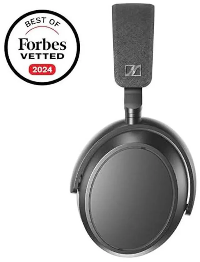 Alt view image 2 of 5 - Sennheiser MOMENTUM 4 Wireless Headphones, Bluetooth for Crystal-Clear Calls w/Adaptive Noise Cancellation, 60h Battery Life, Customizable Sound & Lightweight Folding Design, Graphite