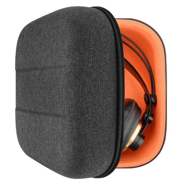 Main image of Geekria Shield Case Compatible with AKG K340, K240, K242, K271, K272, K141, K142, K121 Headphones, Replacement Protective Hard Shell Travel Carrying Bag with Cable Storage (Dark Grey)
