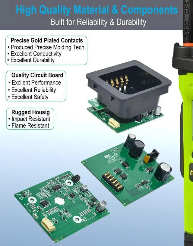 Alt view image 3 of 5 - Commountain Rapid Charger for Motorola Radios APX6000 APX6000XE APX6000LI APX7000 APX7000XE APX8000 APX8000XE APX8000H APX8000HXE (APX 6000 7000 8000), Fast Charge, Temperature Management