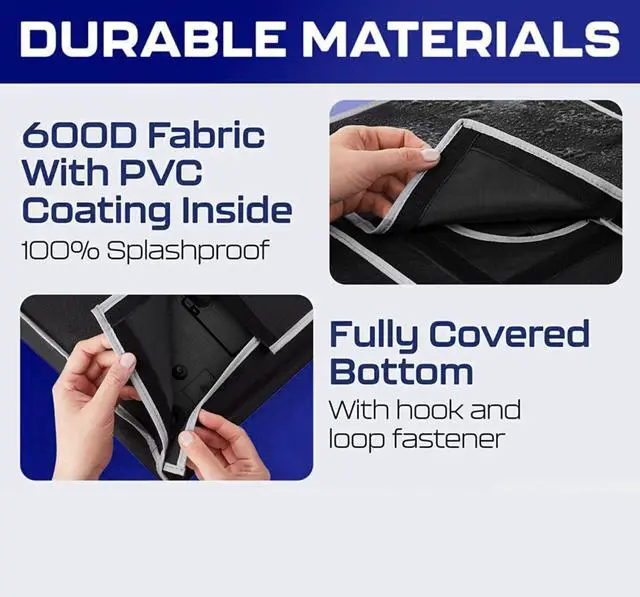 Alt view image 3 of 5 - Outdoor TV Cover 50 Inch Weatherproof and Waterproof TV Covers | Outdoor TV Enclosure | Smart Shield TV Screen Protector for Outside TV | Cover for Moving | TV Display Protectors