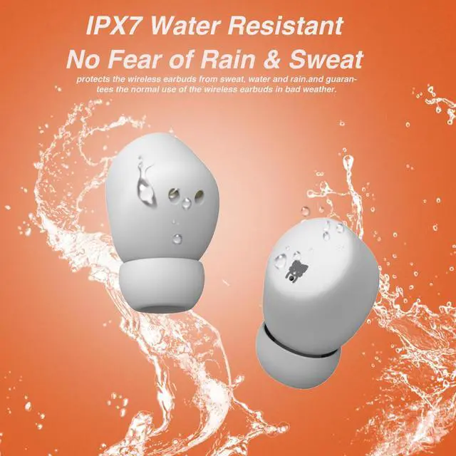 Alt view image 2 of 5 - Kids Wireless Earbuds, 85dB Safe Volume, Kids Headphones Bluetooth with Charging Case, Built-in Mic, Touch Control, Waterproof, Earbuds for Boys Girls Teens,Compatible Phones Kindle School Tablet, Fox