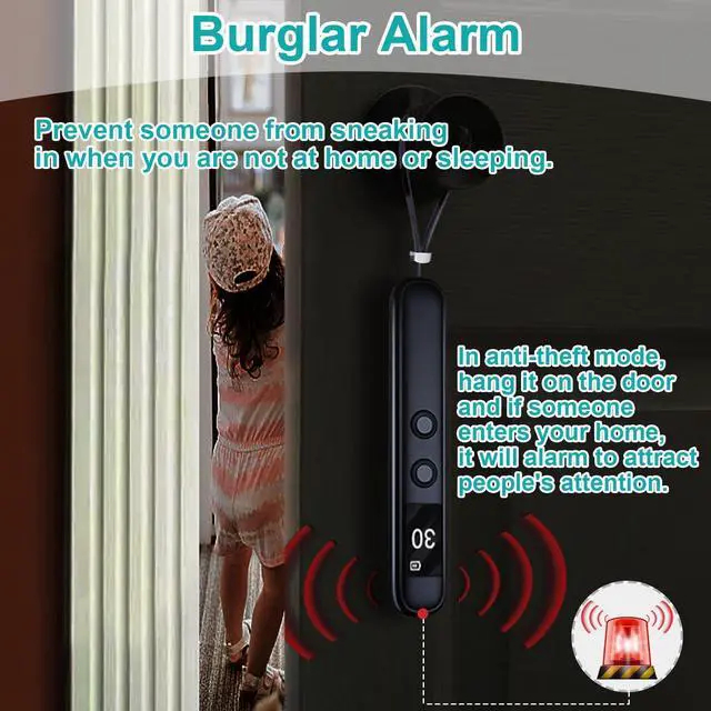 Alt view image 5 of 5 - Hidden Camera Detector - Portable Anti-Eavesdropping Device, RF/Wireless Signal Scanner, GPS Tracker and Bug Detector, Burglar Alarm Camera Finder for Home/Hotel/Office