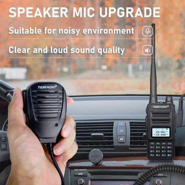 Alt view image 3 of 5 - TIDRADIO TD-H5 GMRS Radio with 4pcs 1500mah Batteries, 5Watt GMRS Handheld Radio for Adults, GMRS Repeater Capable, Two Way Radio with NOAA Weather Receiver & Scan (2 Pack)
