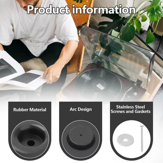 Alt view image 3 of 5 - SuperDi Turntable Fits for Pioneer SORBOTHANE PL-560, 540, 518, 516, 514, 512