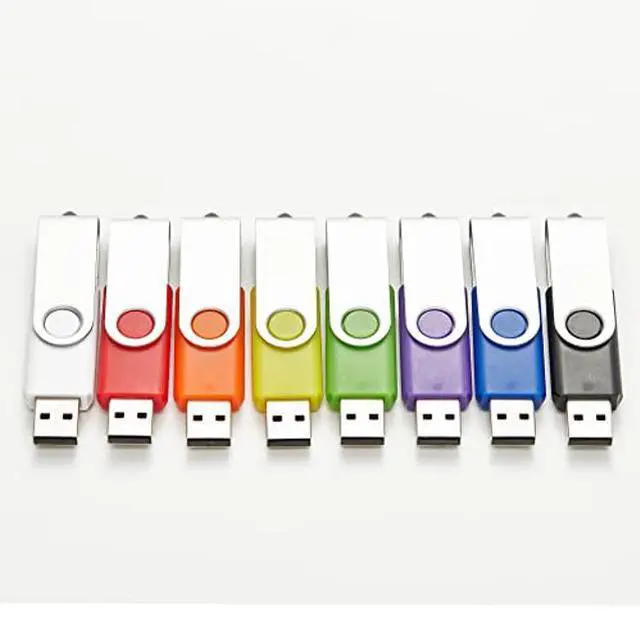 Alt view image 3 of 5 - 20 Pack 8GB USB Flash Drives in 5 Random Colors USB 2.0 Wholesale Lot Bulk Memory Sticks (20 Pack, 8GB)